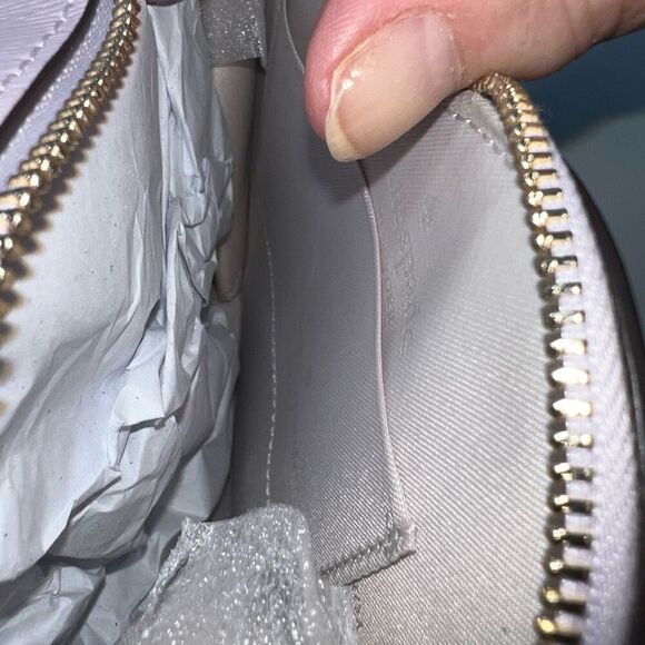 Kate Spade Lilac Saffiano Leather Lobe Shack Mini Heart Crossbody - Picture 6 of 9